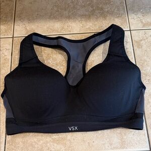 Victoria's Secret Black Padded Racerback Sports Bra